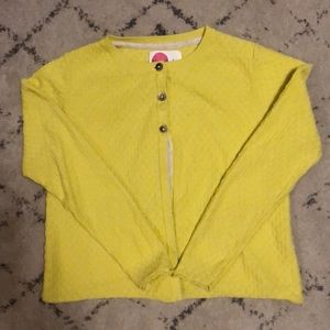 Mini Boden yellow cardigan